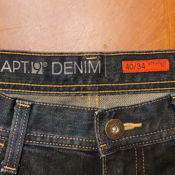 Men's APT 9 Denim Straight Fit Jeans Size 40x34 - Picture 7 of 8